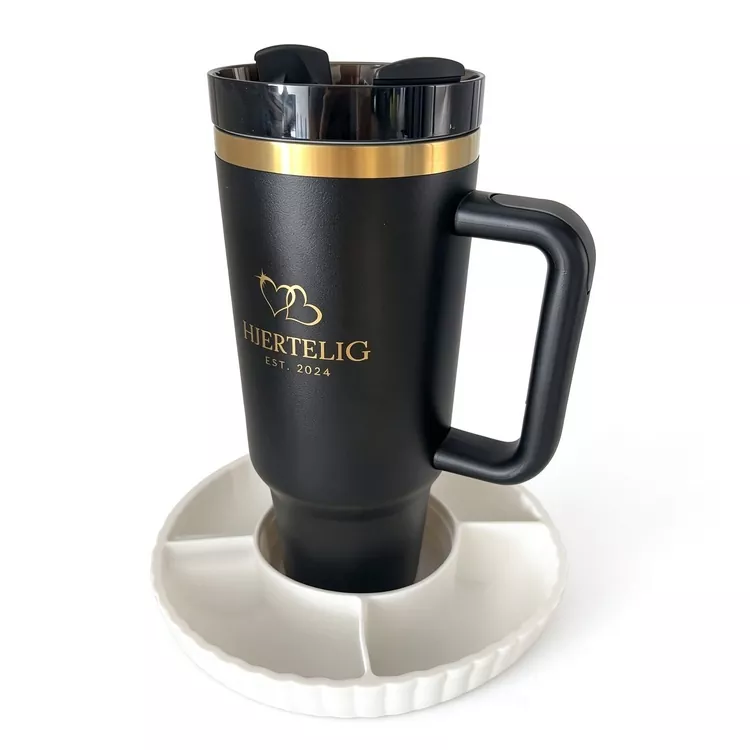 40oz Tumbler ກັບ Silicone ຫມາກ Plate