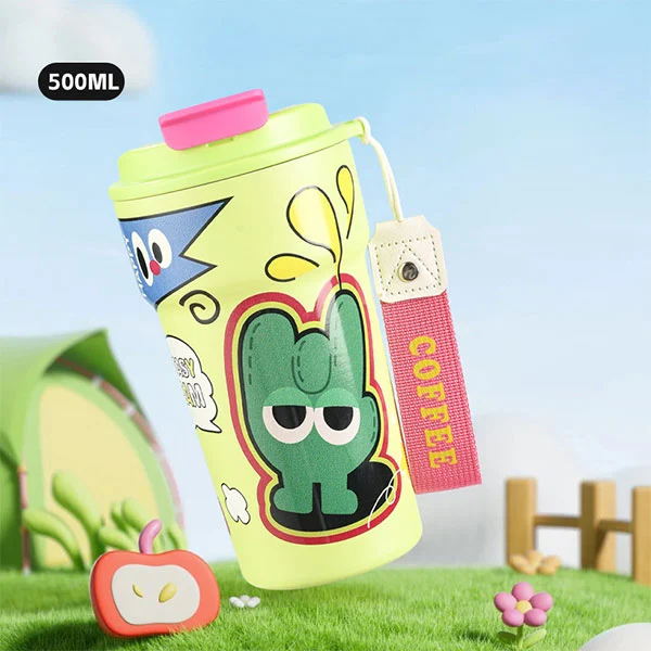 ປ້ອງກັນຂວດນ້ໍາ tumbler tumbler ທີ່ມີເຟືອງ